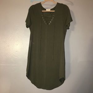 Olive green dress